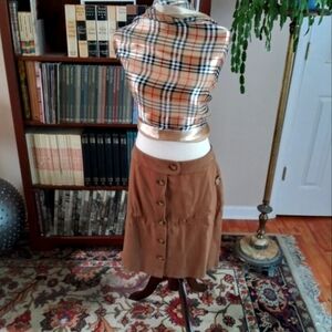 J. Jill Khaki Skirt -Medium